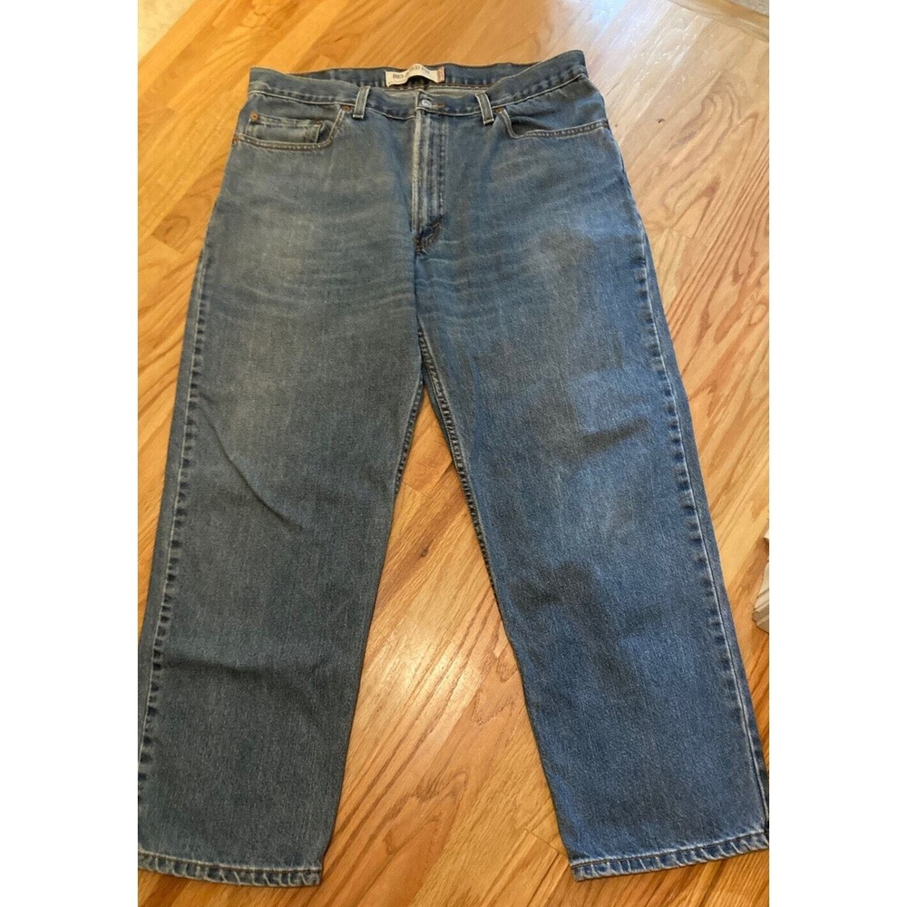 Levi Strauss Mens 550 Relaxed Fit Blue Denim Jeans